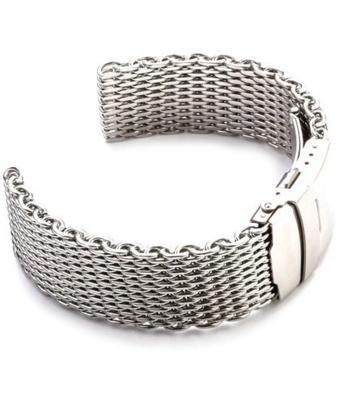 22mm Stainless Steel Shark Mesh Milanese Bracelet Watch Band