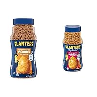 Bundle of PLANTERS Honey Roasted Peanuts, 16 oz. + Planters Sweet and Spicy Dry Roasted Peanuts, 16 oz.