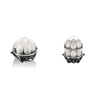 Hamilton Beach Electric Egg Cookers for Hard Boiled Eggs, Poacher, Omelet Maker & Vegetable Steamer, Holds 7 (25507) & Holds 14 (25508)