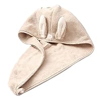 Hair Towel Wrap Microfiber Drying Bath Shower Head Towel Quick Dry Hair Hat Cap Turban Head Wrap Bathing (Color : Black, Size : 1pcs)
