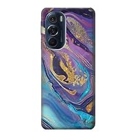 R3676 Colorful Abstract Marble Stone Case Cover for Motorola Edge X30