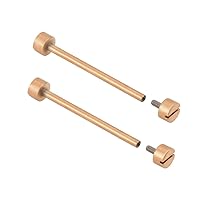 Ewatchparts 2-16MM REPLACEMENT TUBE & SCREW PIN COMPATIBLE WITH CARTIER WATCH STRAP BAND LUG ROSE GOLD