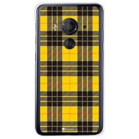 Second Skin Tartan Check Yellow (Clear) Design by Moisture/for HTC J Butterfly HTV31/au AHTV31-PCCL-277-Y467