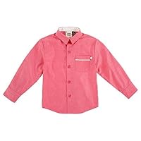 Boys' Coral Rolled Cuff Shirt, 2T