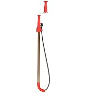 RIDGID 59802 K-6DH Hybrid Toilet Snake Auger, Cable Extends to 6' with Integrated Drop Head, Manual or Cordless Drill Operated