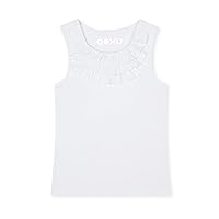 Girls Tank Tops Racerback Comfortable Little Girls Undershirts Size 7-14 Years Old