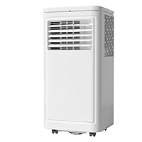 Joy Pebble Portable Air Conditioner, 8000 BTU for Room up to 350 sq. ft, Portable AC with Dehumidifier & Fan, 2 Fan Speeds, 24H Timer, Remote Control, Energy Efficiency