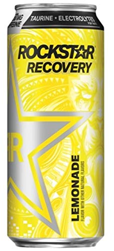 4 Pack - Rockstar Recovery Energy + Hydration - Lemonade - 16oz.