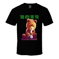 Ted The Talking Bear Smoking Bong Wahlberg Movie Fan t-Shirt Black