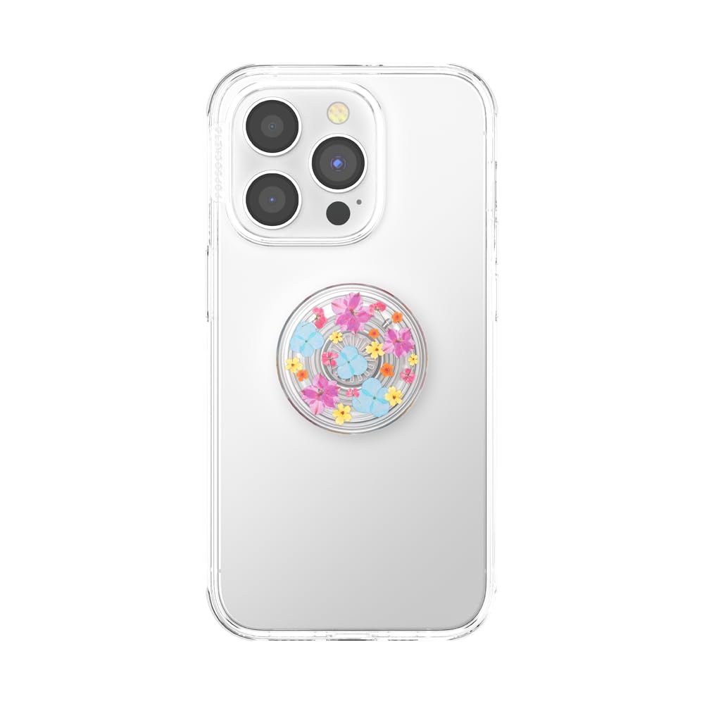 POPSOCKETS Phone Grip with Expanding Kickstand - Translucent Delicate Floral