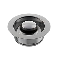 Sink Flange for Garbage Disposal and Sink Stopper Stainless Steel Fit Universal 3-1/2 Inch Standard Sink Drain Openings Kitchen Sink Garbage Disposal Replacement Accessories (Gun Gray)…