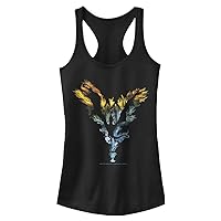 Harry Potter Deathly Hallows Dragon Silhouette Women's Fast Fashion Racerback Tank Top
