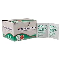 BD Alcohol Swabs 100 Each (Pack of 6)