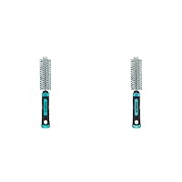 Conair Salon Results Metal Round Hairbrush, Brush for Blow Dry Styling and Blow Out (Pack of 2)