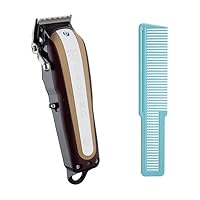 Wahl Professional 5 Star Cordless Legend Hair Clipper Large Styling Aqua Comb Bundle
