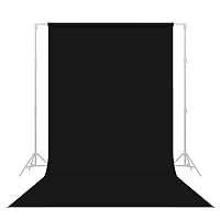 Savage Seamless Paper Photography Backdrop - Color #20 Black, Size 86 Inches Wide x 18 Feet Long, Backdrop for YouTube Videos, Streaming, Interviews and Portraits - Made in USA