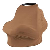 Multi-Use Breastfeeding Nursing Cover, Ultra Soft Baby Carseat Canopy, Infant Stroller Covers, Coffee
