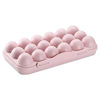 Egg Storage, Egg Container for Refrigerator Fridge Organization and Storage Containers Transparent Box 12/18 Grid,1 pc