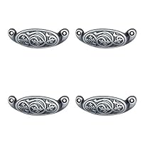 Adonai Hardware Ishod Antique Brass Drawer Pull (Supplied as 4 Pieces per Pack)