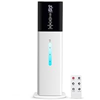 Humidifiers Large Room Bedroom with 7 Colors Light,Honovos 8L 2.1Gal Quiet Ultrasonic Cool Mist Topfill Humidifier with 360° Nozzle 3 Speed Humidistat Essential Oil Tray for Baby Home Plant Yoga Sleep