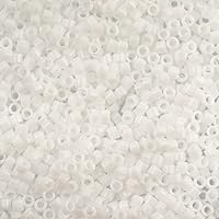 Miyuki Delica 11/0 - Chalk White DB0200-50gms Bag of Japanese Glass Beads