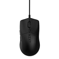 NZXT Lift 2 Symm, Lightweight Symmetrical Wired Gaming Mouse, Lightweight 58 g Design, 8K Polling Rate, Optical Switches, 26K DPI Optical Sensor, 100% PTFE Feet, Black