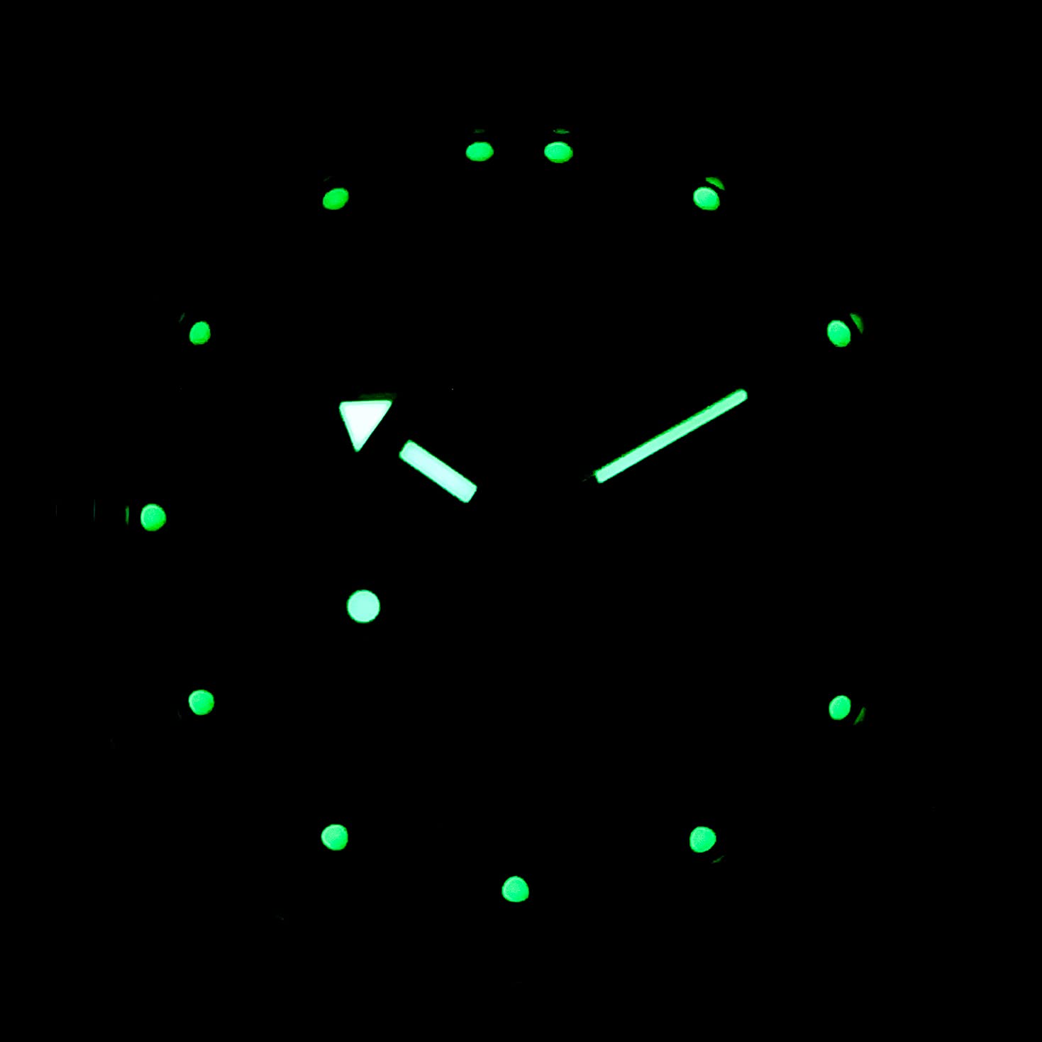 VOSTOK | Submarine Сaptain Amphibian Automatic Self-Winding 40mm Diver Wrist Watch | WR 200m | Amphibia 420831 | Black Blue Dial Mechanical Watch | Luminous dots