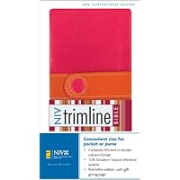 NIV Trimline Bible Limited Edition, Italian Duo Tone, Pink / Orange with Magnetic Closure NIV Trimline Bible Limited Edition, Italian Duo Tone, Pink / Orange with Magnetic Closure Imitation Leather Leather Bound