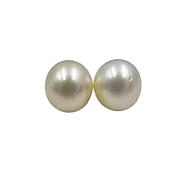 11.5 MM (Approx.) Size | AA Luster Loose Pearl White-Cream Color Round Shape Pearl Beads Natural Real South Sea Pearl | Personalize Gift