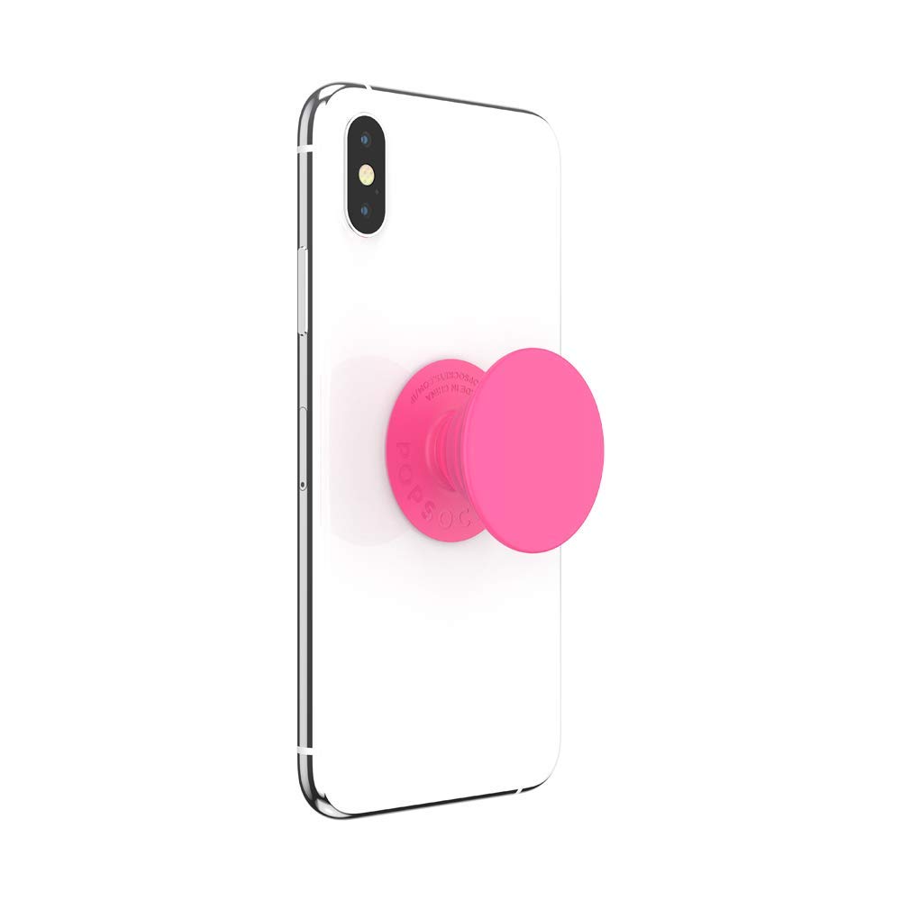 PopSockets Phone Grip with Expanding Kickstand, for Phone - Neon Pink