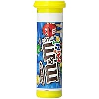 M&M Minis Milk Chocolate Candy Tube Singles (24 Count) (2 Units Per Order)