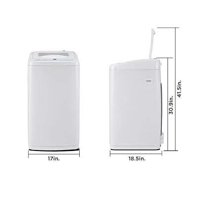 Comfee' 0.9 Cu. Ft. Full-Automatic Compact Portable Washing Machine  CLV09N1AWW