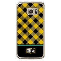 YESNO Block Check Yellow (Clear) / for Galaxy S6 Edge SCV31/au ASCV31-PCCL-201-N111