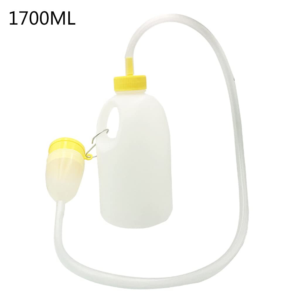 Unisex Urinal Thick Firm Urinal Urine Collection for Hospital Incontinence Elderly Travel Bottle and with Tube Mens Urinal Bottle Spill Proof for car in Bed Hospital for Seniors Travel Easy