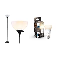 Newhouse Charles Modern Floor Lamp Bundle with Philips Hue Smart Bulb