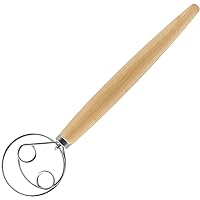 1PC Dough Whisk Dutch Bread Whisk Wooden Hand Mixer for Cake Dessert Bread Pizza Pastry Food Biscuits Kitchen Tool Accessories