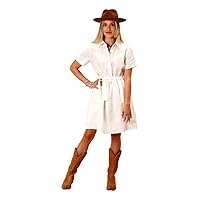 Stetson Western Dress Womens S/S Shirt XS White 11-057-0592-0517 WH