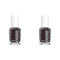 essie Salon-Quality Nail Polish, 8-Free Vegan, UnGuilty Pleasures, Black, Home By 8, 0.46 fl oz (Pack of 2)