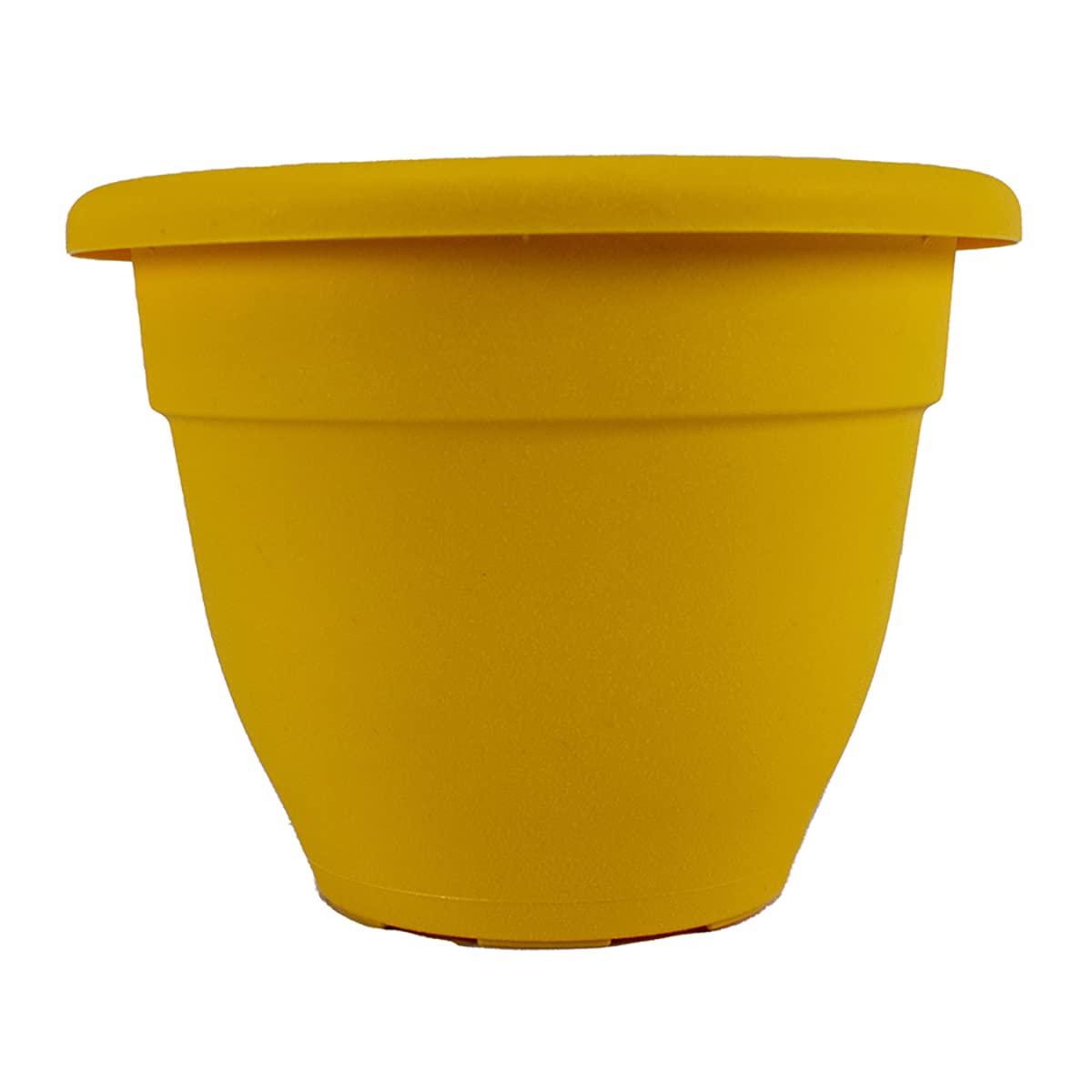 The HC Companies 16 Inch Caribbean Planter - Lightweight Indoor Outdoor Plastic Plant Pot for Herbs and Flowers, Honey