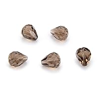 50pcs Adabele Austrian 12mm Faceted Teardrop Loose Crystal Beads Smoked Quartz Compatible with 5500 Swarovski Crystals Preciosa SST-1221