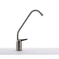 Hydronix LF-BLRAG-BN Long Reach RO Reverse Osmosis or Filtered Water Faucet, Brushed Nickel w/ Air Gap