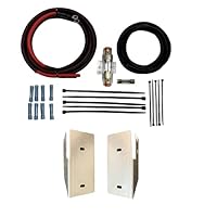 Batwing amplifier mount. Fits 2006 to 2013 Harley Davidson batwing motorcycles equipped with a stock or aftermarket radio. Wire kit option. Easy install! (Small Amplifier Mount With OFC Amp Wire Kit)