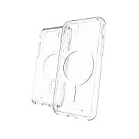 Gear4 ZAGG Crystal Palace Snap Case for iPhone SE 2022 - MagSafe Compatible - Advanced Impact Protection - Integrated D3O Technology - Transparent Finish, Clear, 702009621