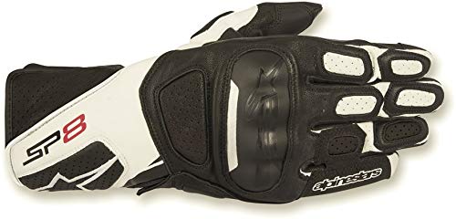 Alpinestars Men's 3558317-12-M Gloves (Black/White, Medium)