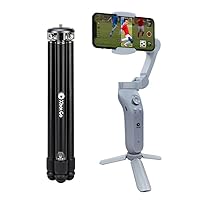 XbotGo Sports Gimbal Stabilizer and Tripod kit, Basketball & Soccer Games, AI Automatic Shooting, 3-Axis iPhone Gimbal, Foldable, 45