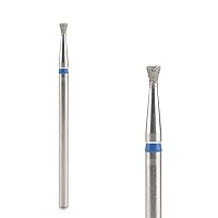 KADS Cuticle Nail Drill Bits Cuticle Bit for Nail Drill Diamond Drill Bits 3/32” Professional Safety Cuticle Clean Drill for Electric Remove Cuticle Dead Skin (21D-M, Inverted Cone Shape)
