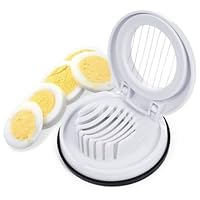 Egg Slicer with Steel Cutting Wires and Nonslip Base