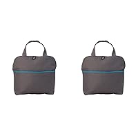 J.L. Childress MaxiCOOL 4 Bottle Breastmilk Cooler, Baby Bottle and Baby Food Bag, Insulated and Leak Proof, Ice Pack Included, Gray/Teal (Pack of 2)