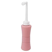 Female Vaginal Douche, High Toughness Leak Proof Durable Comfortable Touch Vaginal Douche with Storage Bag for Postpartum Recovery (Pink)