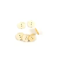 80 PCS Sewing Notions Supplies Fasteners Buttons Sew On 01915 Apple Natural Color Wood Cartoon Arts Crafting Flatback DIY Accessories